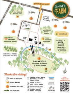 Snead's Farm Fall Festival map